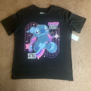 Disney Kids Black Ohana Energy Stitch T-Shirt